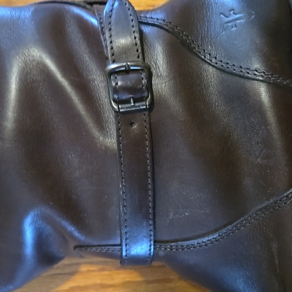 Elegant Dark Brown Leather Boots - Picture 6 of 7